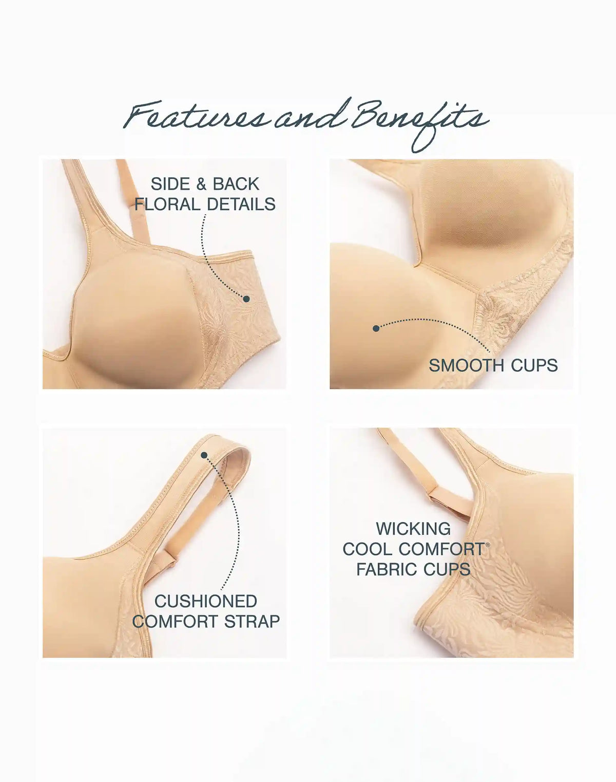 Playtex 18 Hour Side &amp; Back Smoothing Wireless Bra