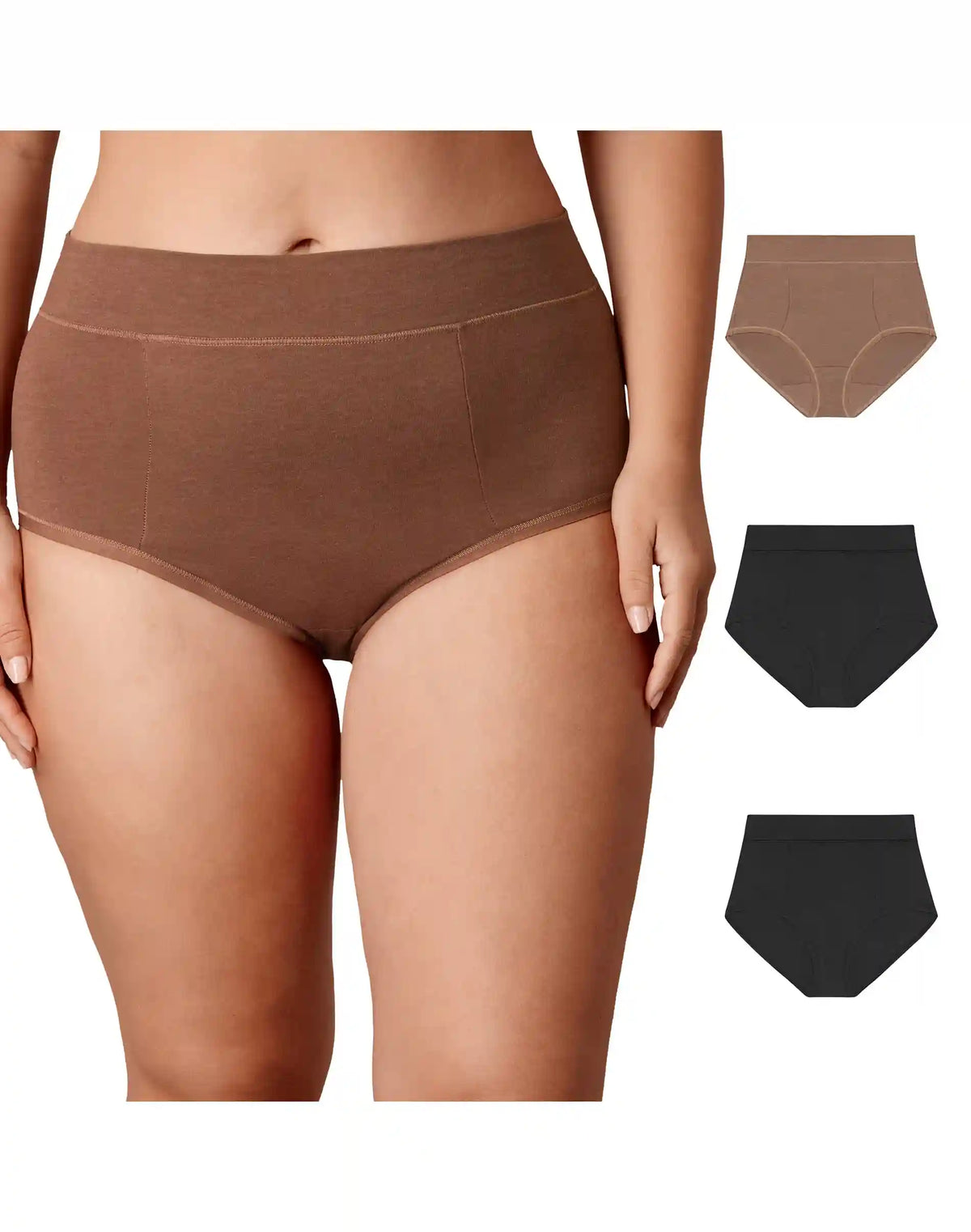 Playtex Underwear Briefs Pack, 3-Pack, Tummy Control (Plus Sizes)