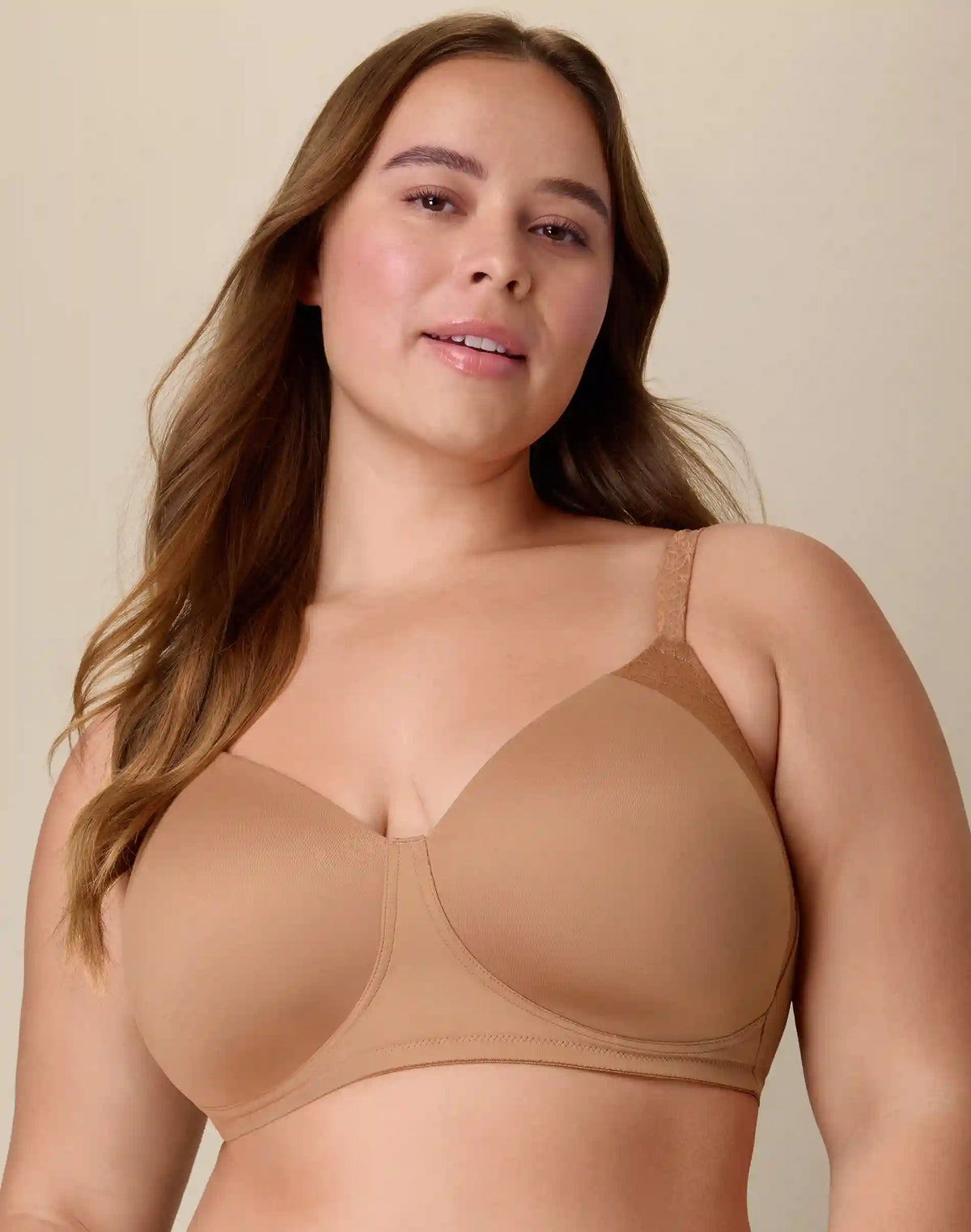 Playtex Full-Coverage Wireless T-Shirt Bra, Moisture-Wicking (Plus Sizes)